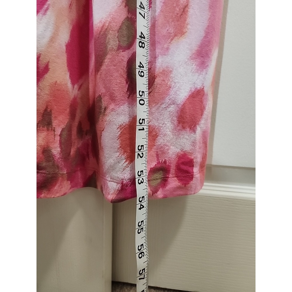 Tommy Bahama Pink Watercolor Leopard Beaded Halter Maxi Dress XL Sleeveless - Picture 7 of 14